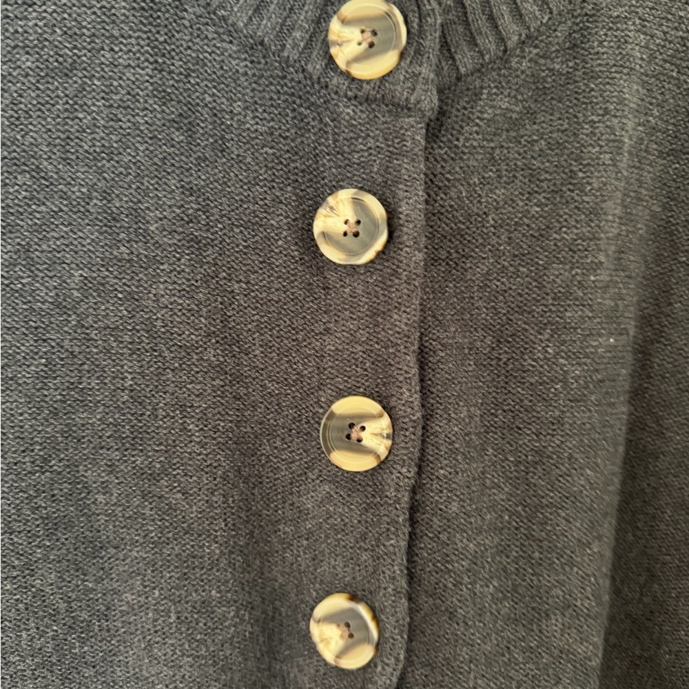 Quince Charcoal Button-Up Cardigan - Picture 2 of 4